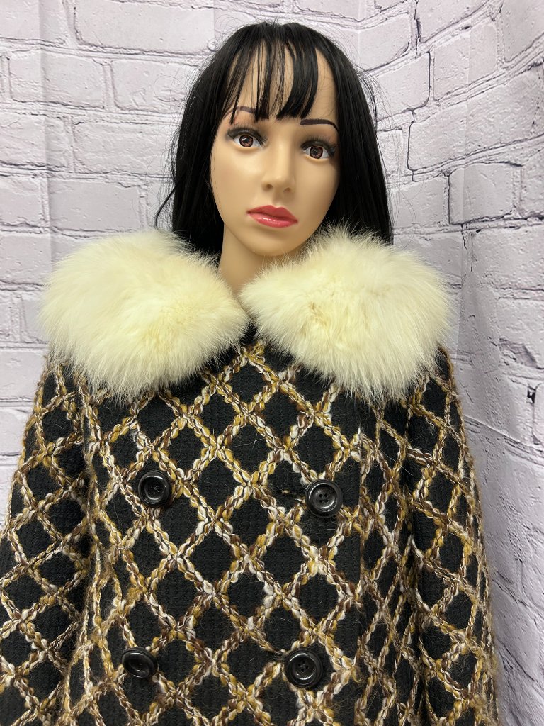 Vintage Textured Wool Dress With Matching Coat. — image 2 of 8
